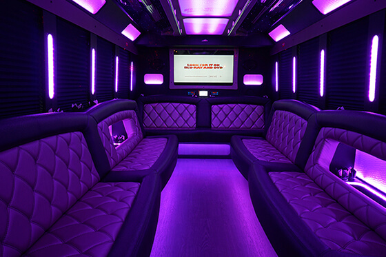 party bus interior